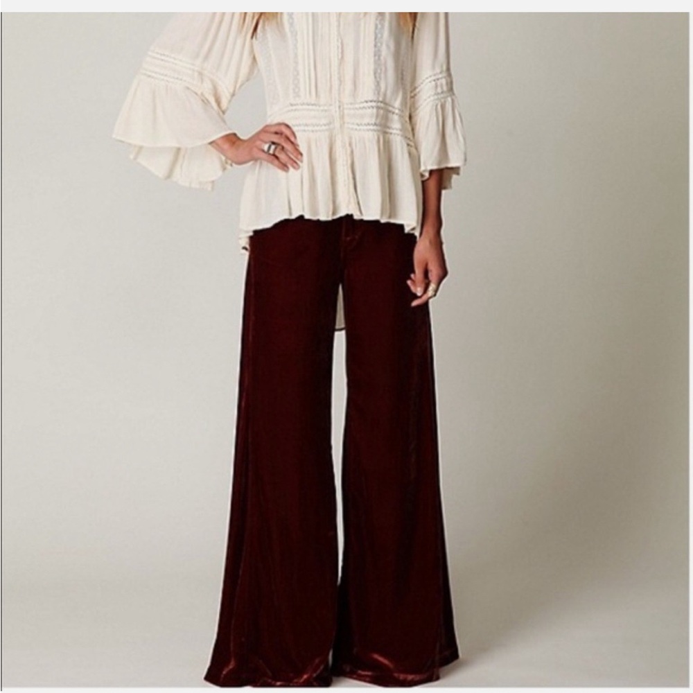 Free People Velvet Extreme Wide
Leg Pants